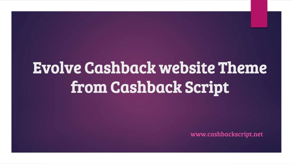 evolve cashback website theme from cashback script
