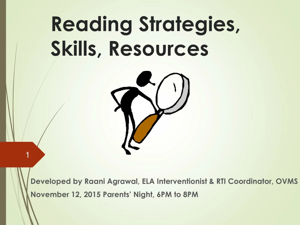reading strategies skills resources