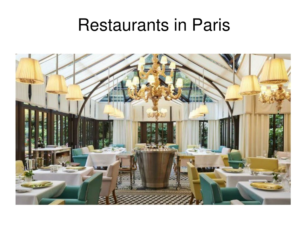 restaurants in paris