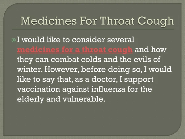 medicines for a throat cough|Homeopathy medicines for throat cough