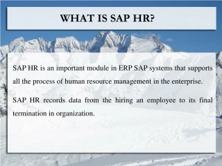 Sap hr ppt - slide 1
