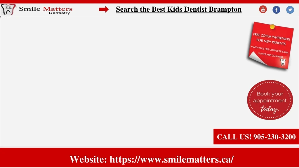 search the best kids dentist brampton