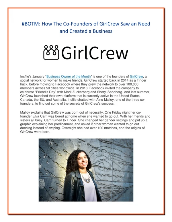 #BOTM: How The Co-Founders of GirlCrew Saw an Need and Created a Business