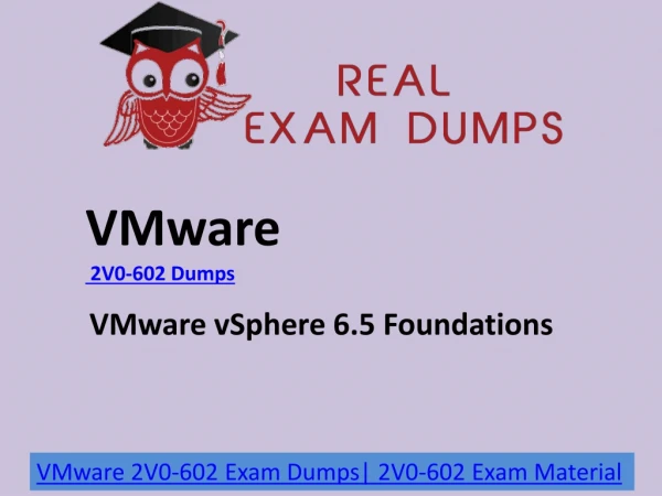 VMware 2V0-602 dumps Material |Realexamdumps.com