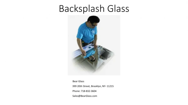Back-splash glass in New York