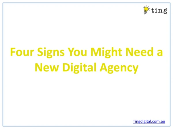 Four Signs You Might Need a New Digital Agency