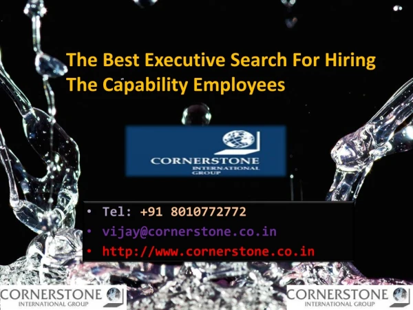 The Best Executive Search For Hiring The Capability Employees