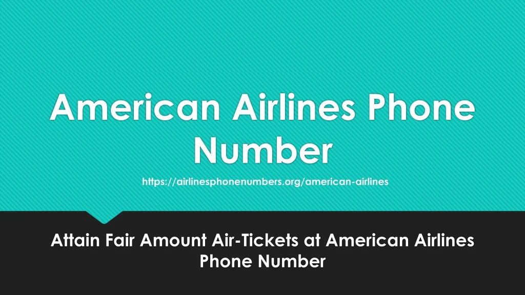 american airlines phone number https