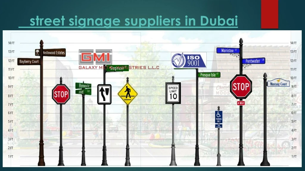 street signage suppliers in dubai