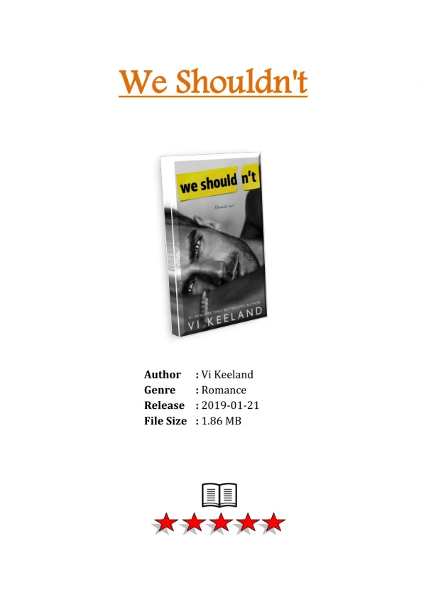 [Free] PDF Download and Read Online We Shouldn't By Vi Keeland