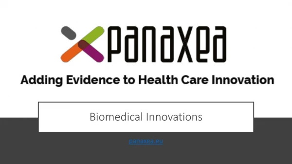 Biomedical Innovations - panaxea.eu