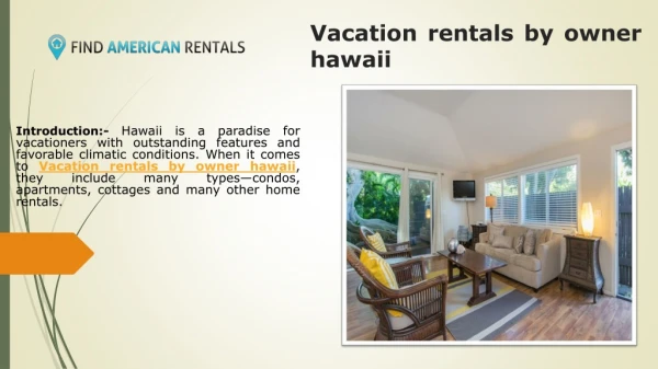 Vacation rentals by owner hawaii