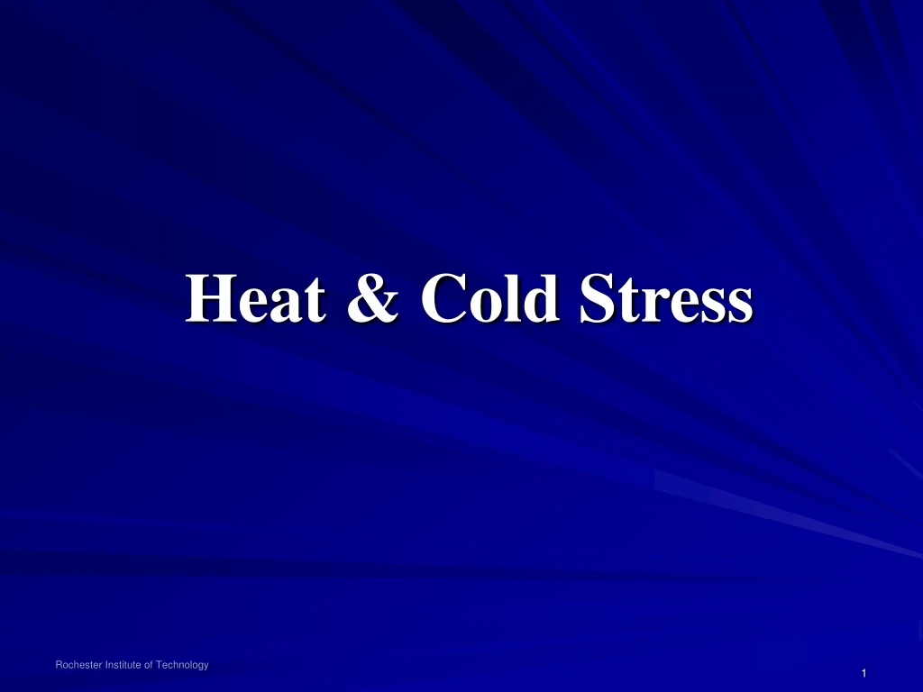 heat cold stress