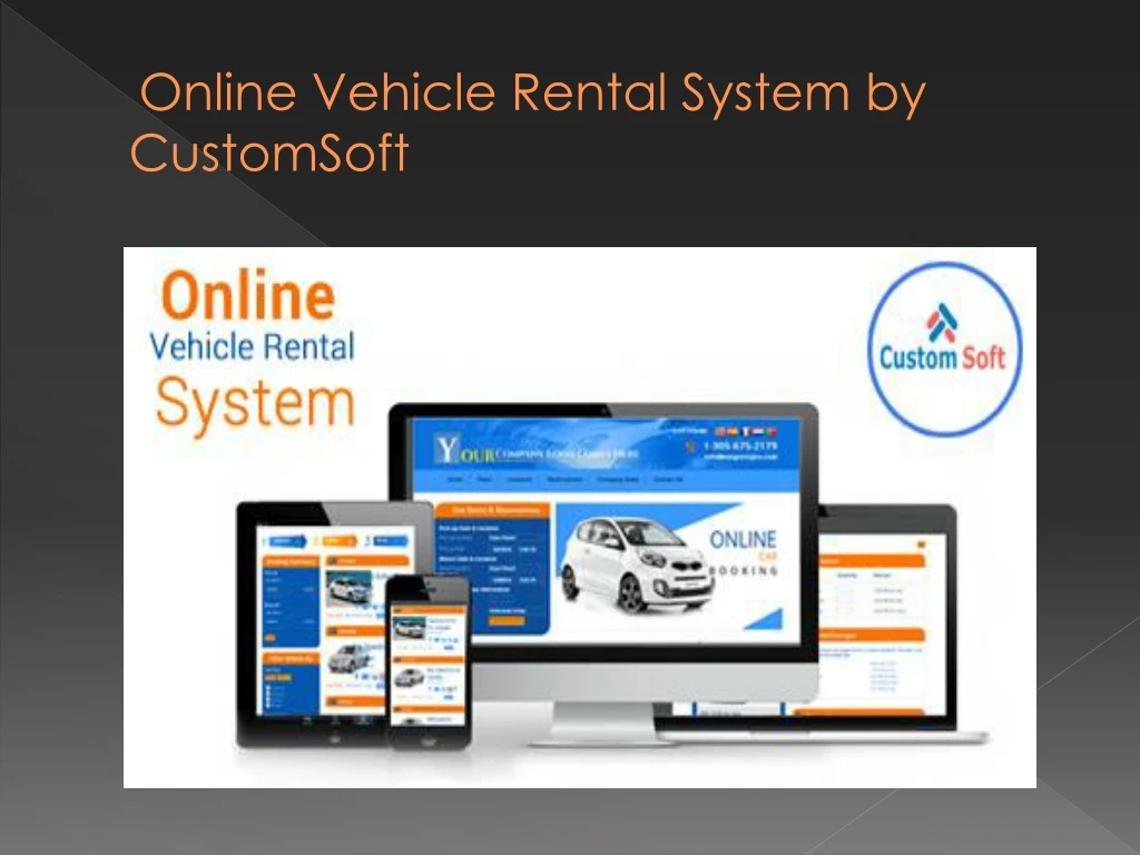 online vehicle rental system by customsoft