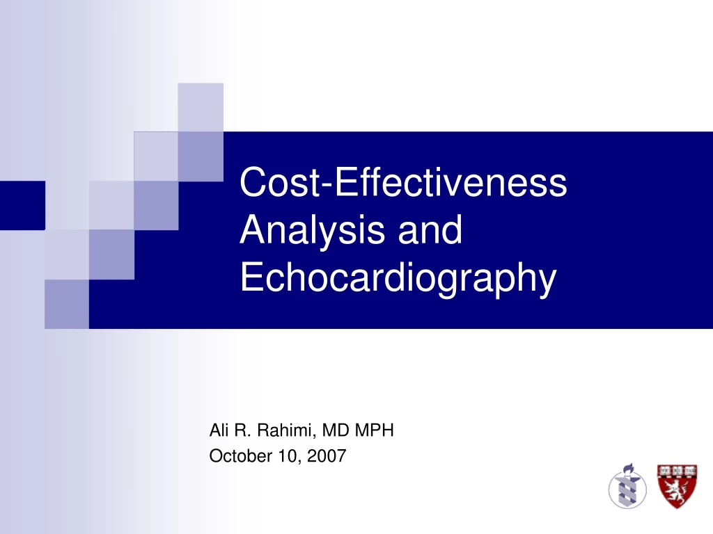 cost effectiveness analysis and echocardiography