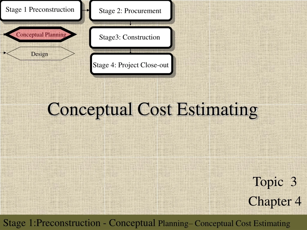 conceptual cost estimating