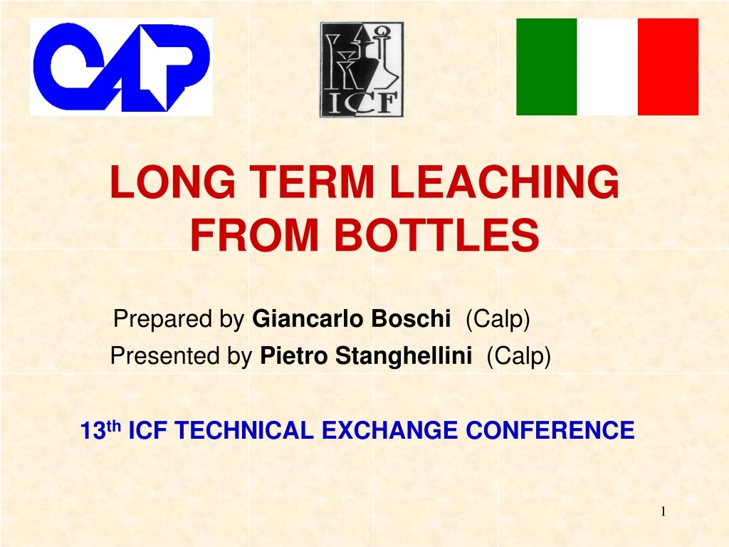 long term leaching from bottles