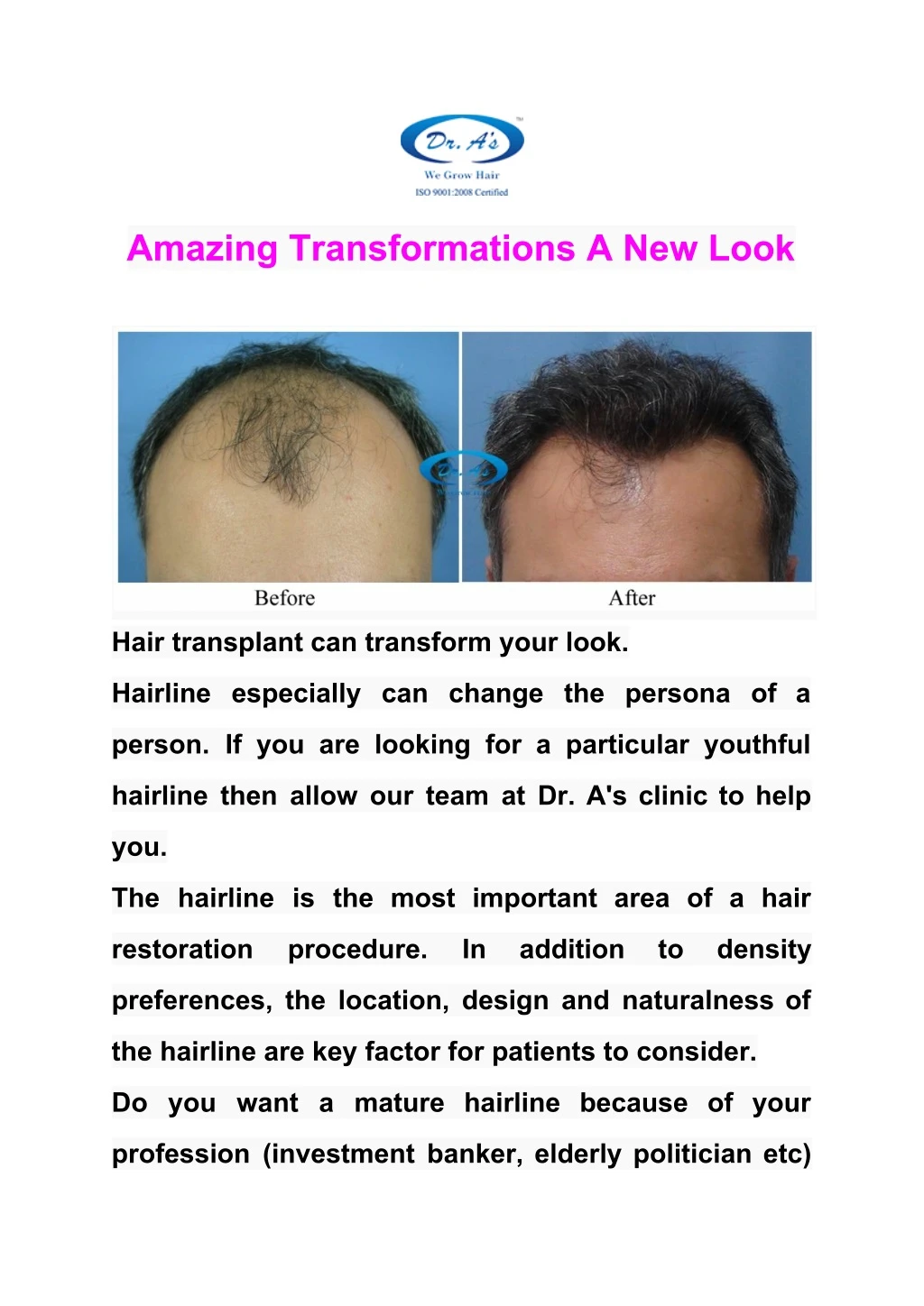 amazing transformations a new look