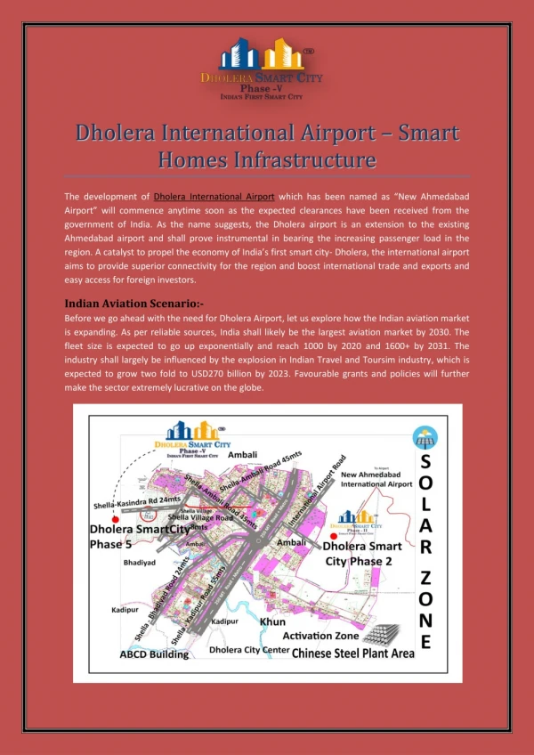 Dholera International Airport - Smart Homes Infrastructure
