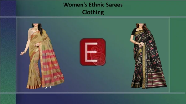 Women's Ethnic Sarees Clothing -ethnickart