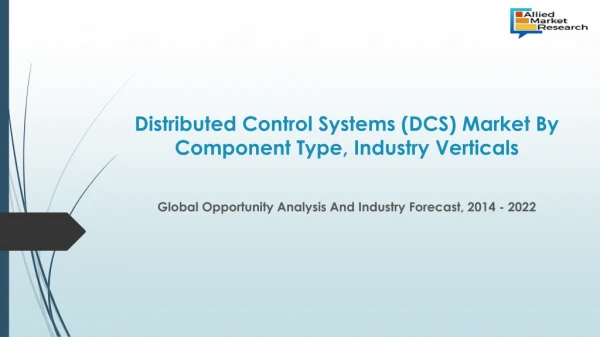 Distributed control systems (dcs) market