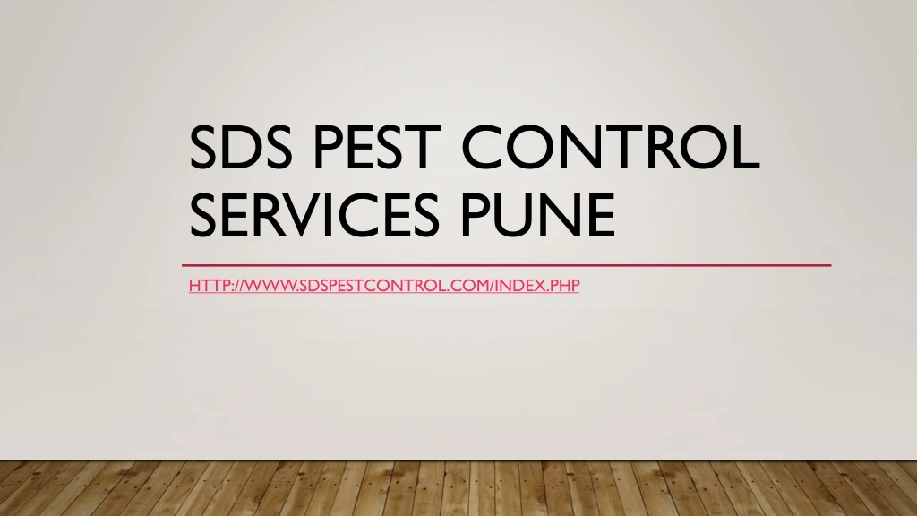 sds pest control services pune