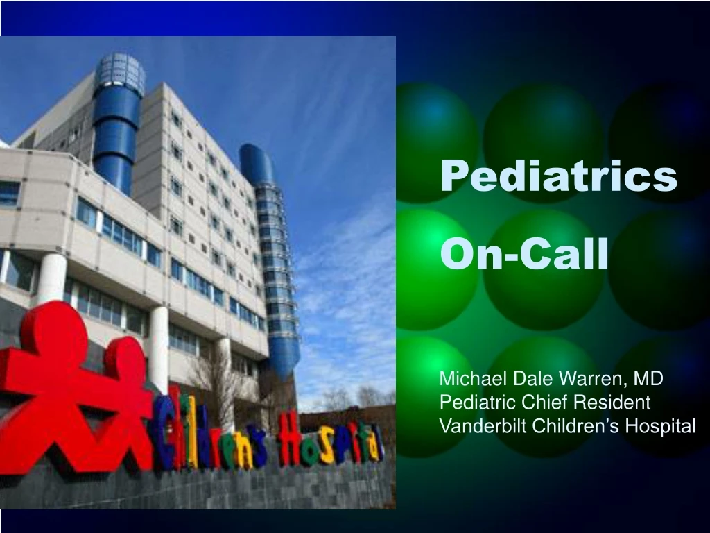 pediatrics on call