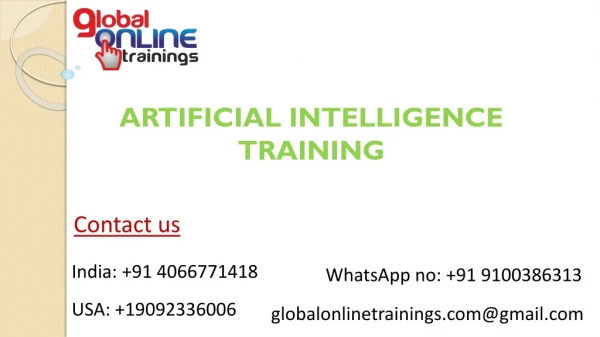 Artificial Intelligence training | Artificial Intelligence Course-GOT
