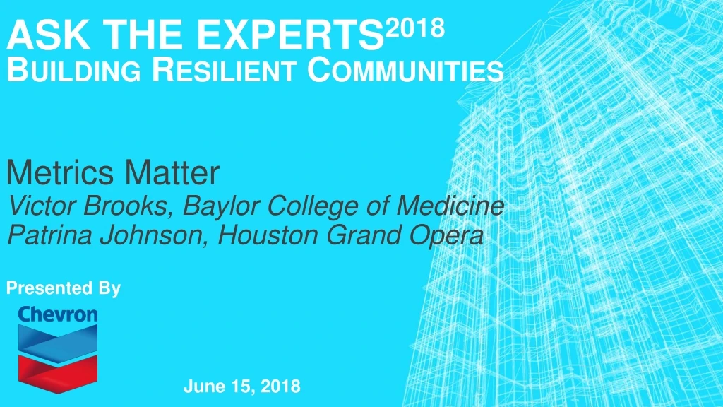 ask the experts 2018 building resilient c ommunities