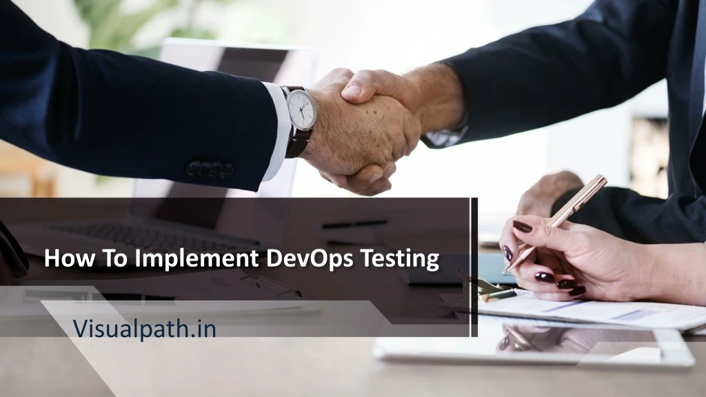 how to implement devops testing