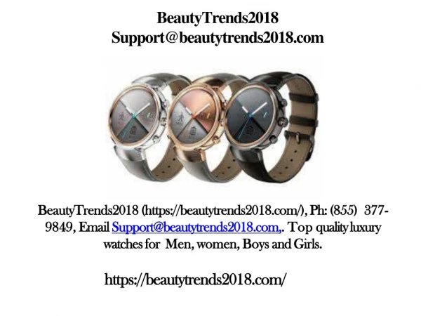 BeautyTrends2018 Silver Watch Womens