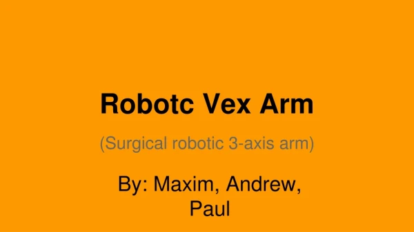 Robotc Vex Arm