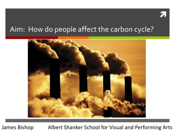 Aim: How do people affect the carbon cycle?