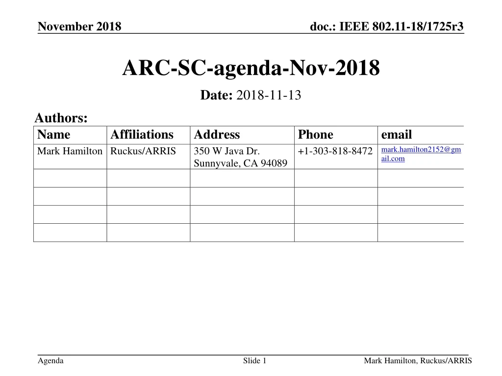 arc sc agenda nov 2018