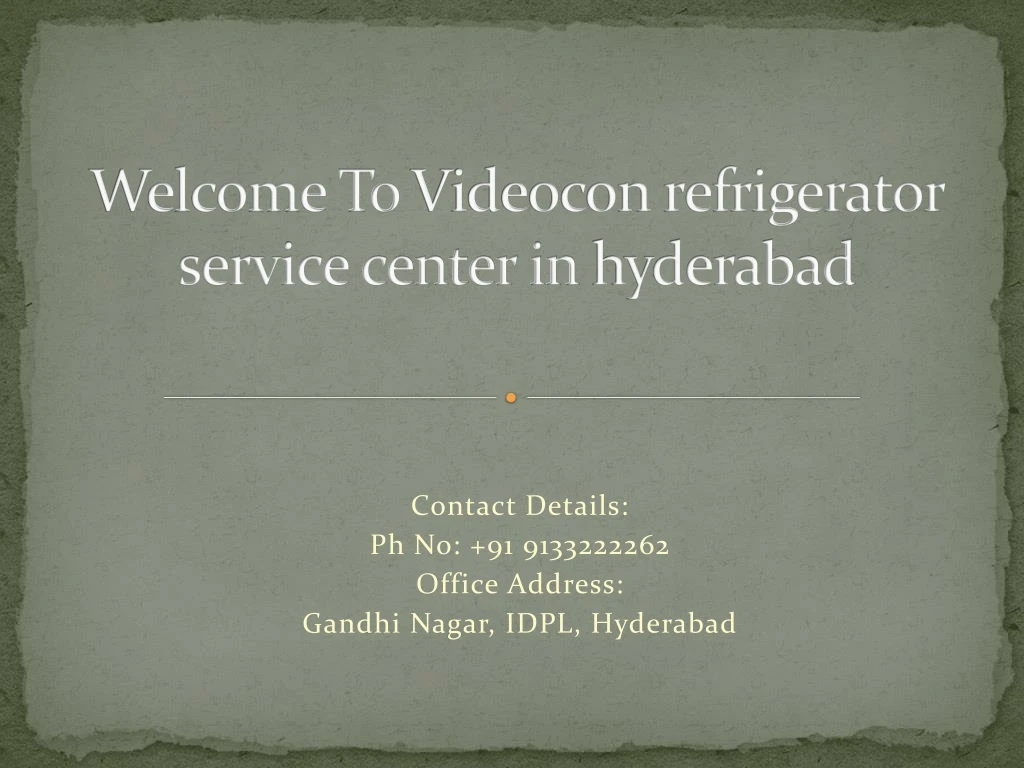 welcome to videocon refrigerator service center in hyderabad