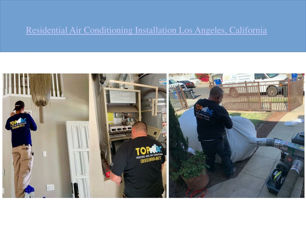 residential air conditioning installation