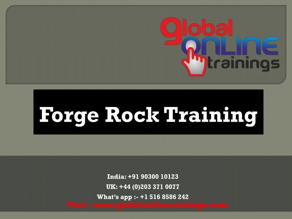 forge rock training