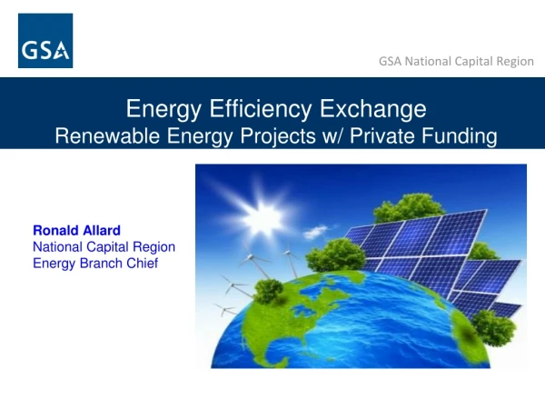 Energy Efficiency Exchange Renewable Energy Projects w/ Private Funding