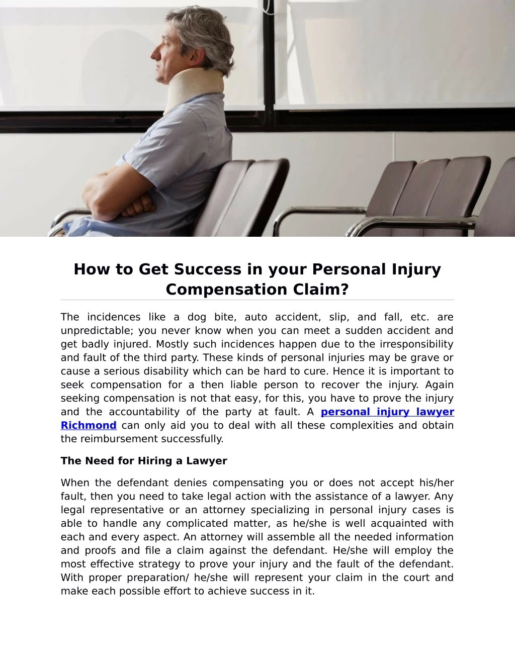 how to get success in your personal injury
