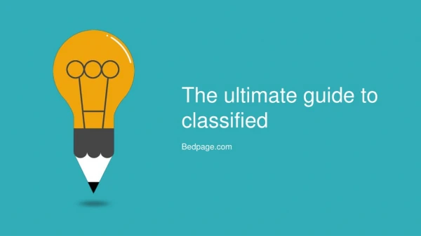 Classified Ad Posting Now Made Easy With Bedpage