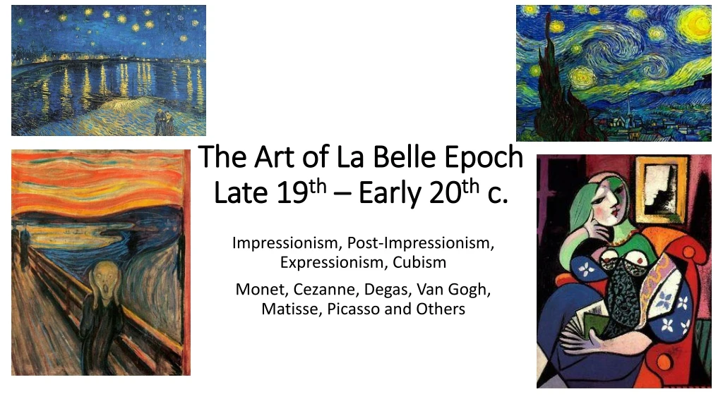 the art of la belle epoch late 19 th early 20 th c