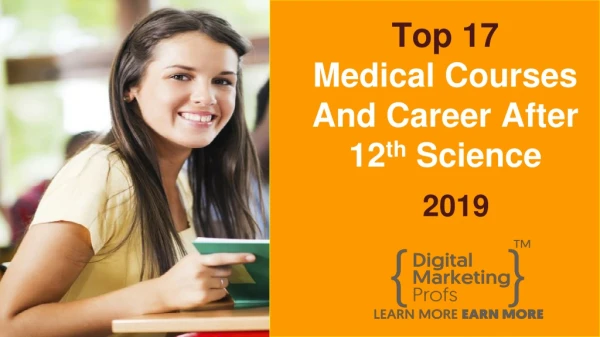 Top 17 Medical Courses And Career After 12th Science 2019
