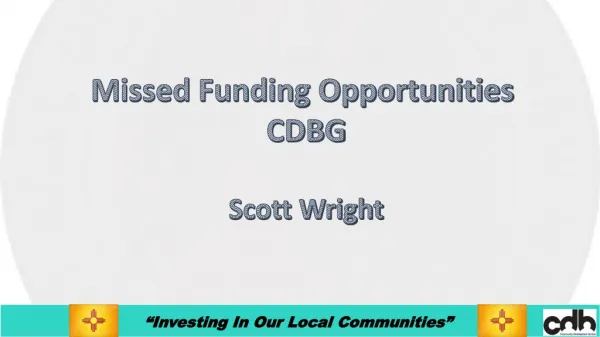 “Investing In Our Local Communities”