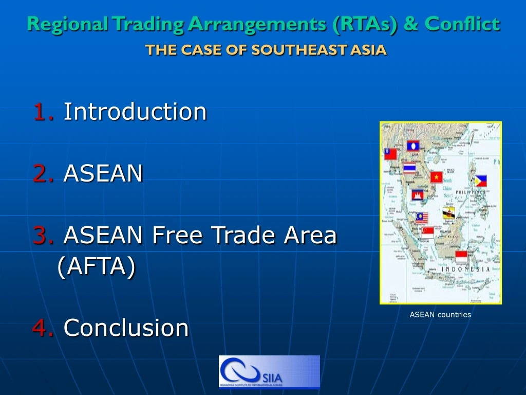 regional trading arrangements rtas conflict the case of southeast asia