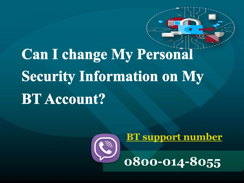 can i change my personal security information