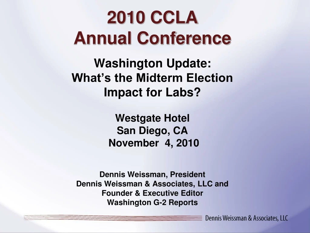 2010 ccla annual conference