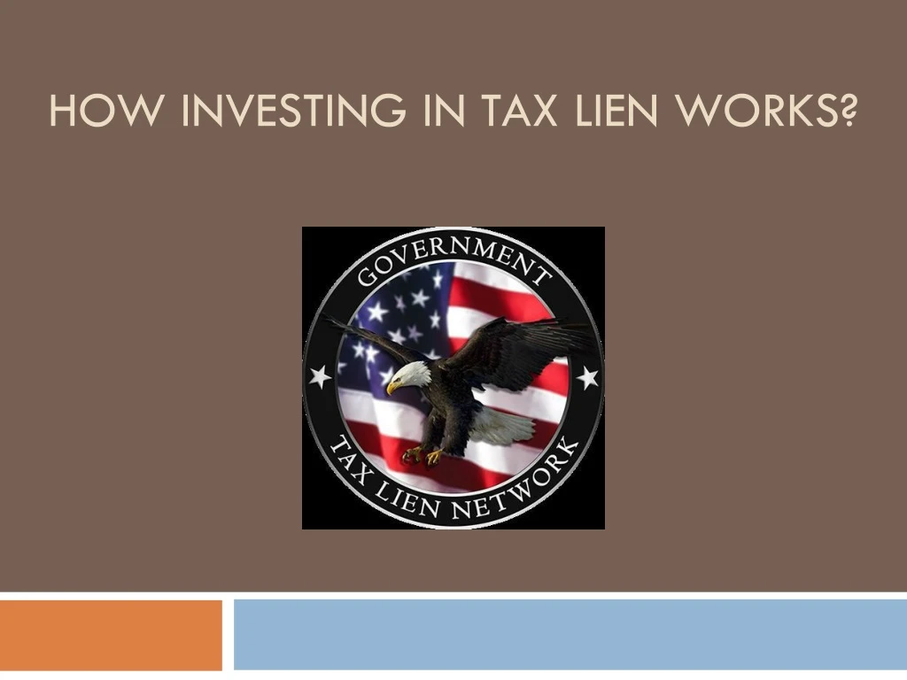 how investing in tax lien works