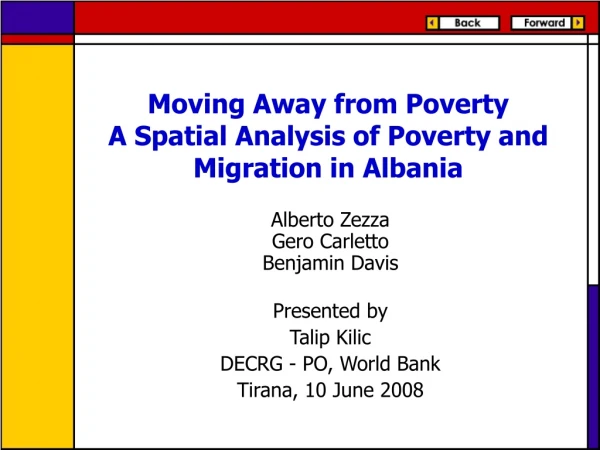 Moving Away from Poverty A Spatial Analysis of Poverty and Migration in Albania
