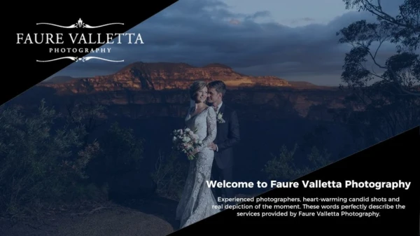 Hire Best Wedding Photography and Videography in Sydney at Faure Valletta Photography