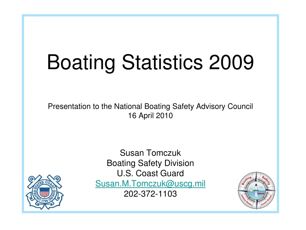 boating statistics 2009 presentation